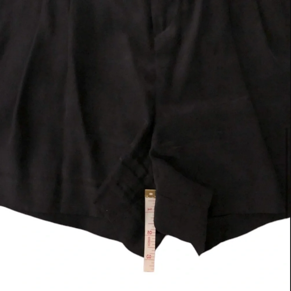 Rag & Bone 100% Silk Shorts Black Women’s Size 12
